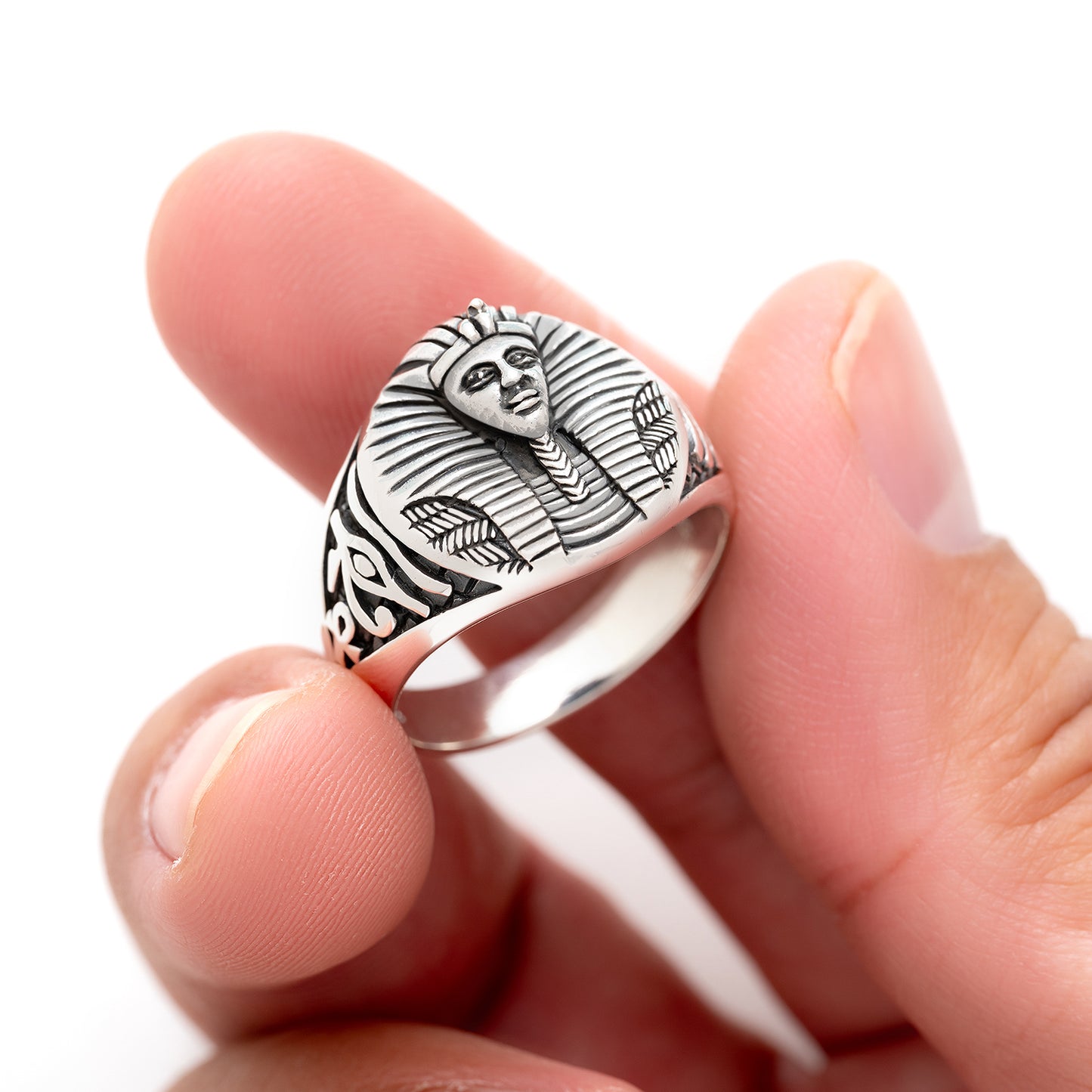 925 Sterling Silver Pharaoh Ring