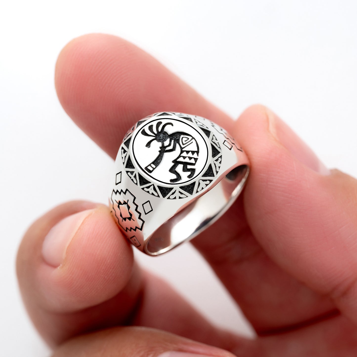 925 Sterling Silver Kokopelli Ring