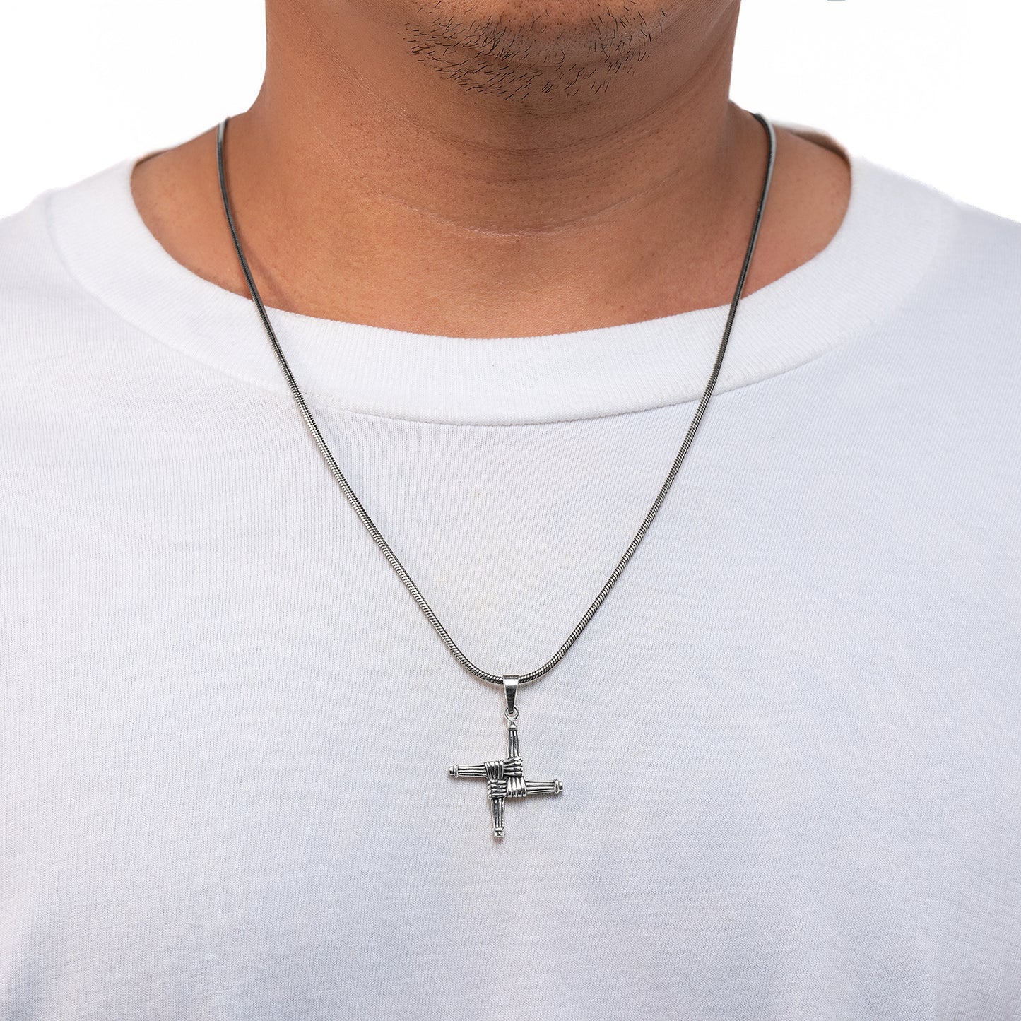 925 Sterling Silver Saint Brigid's Cross Pendant