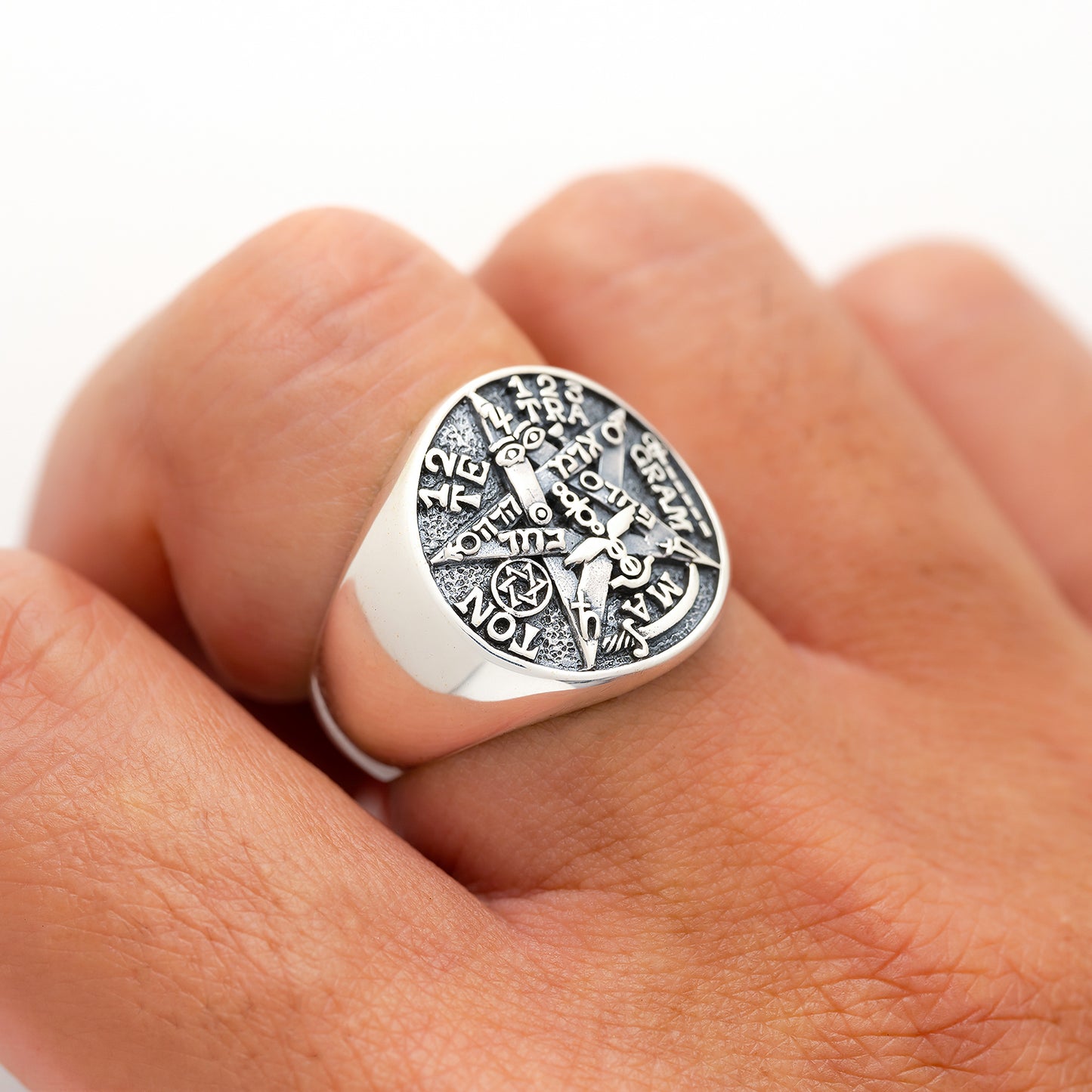 925 Sterling Silver Tetragrammaton Yahweh Ring