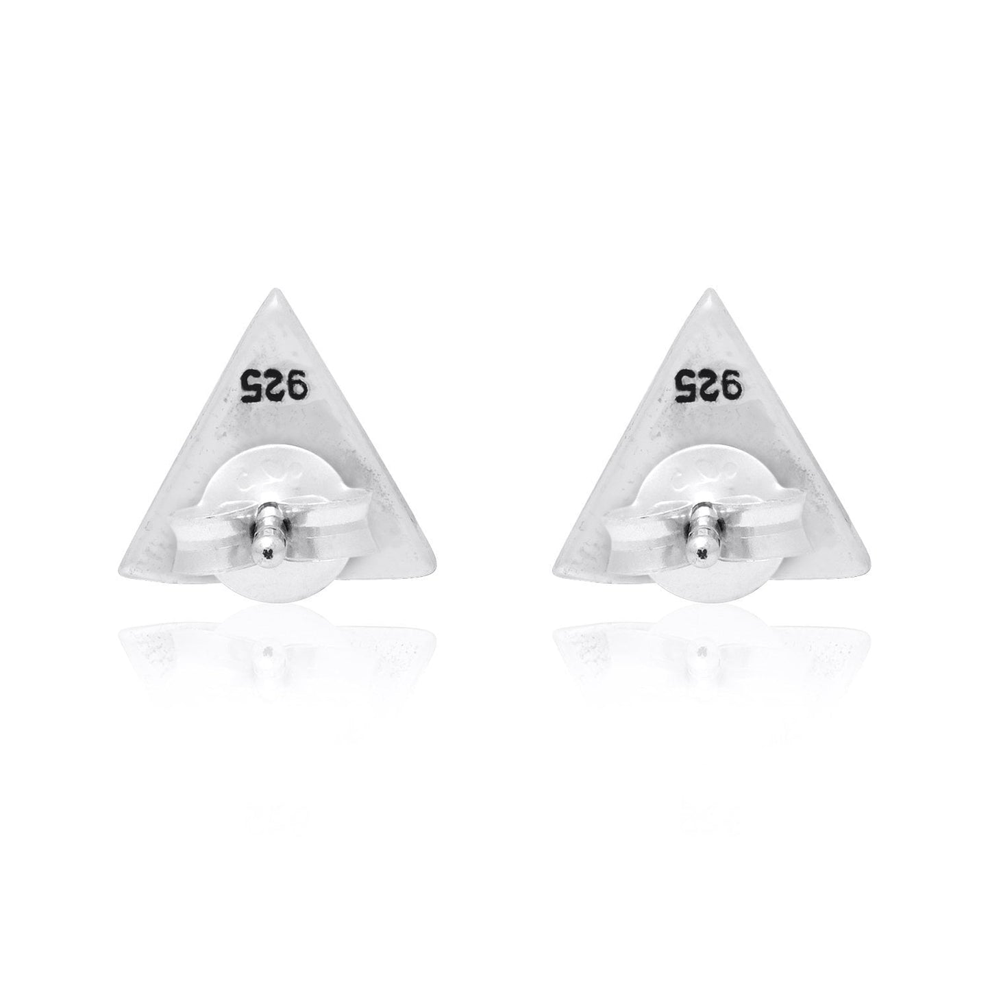 925 Sterling Silver Viking Valknut Stud Earrings Set - SilverMania925