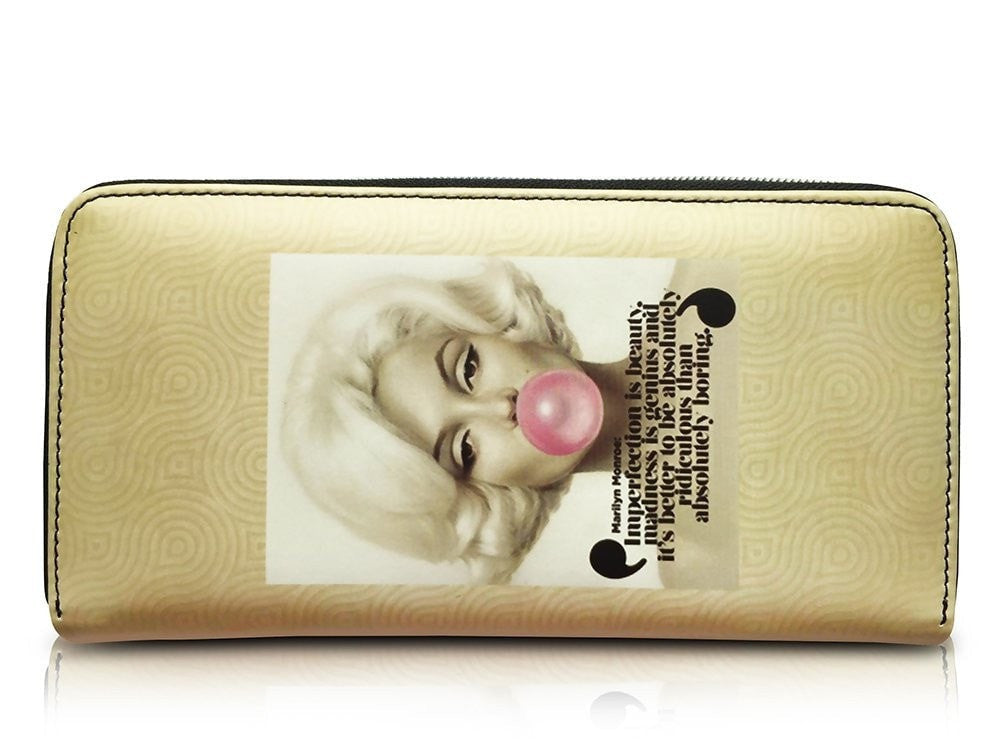 Marilyn Monroe Retro Bubble Gum Credit Card Money ID Holder Clutch Wallet  Purse Bag