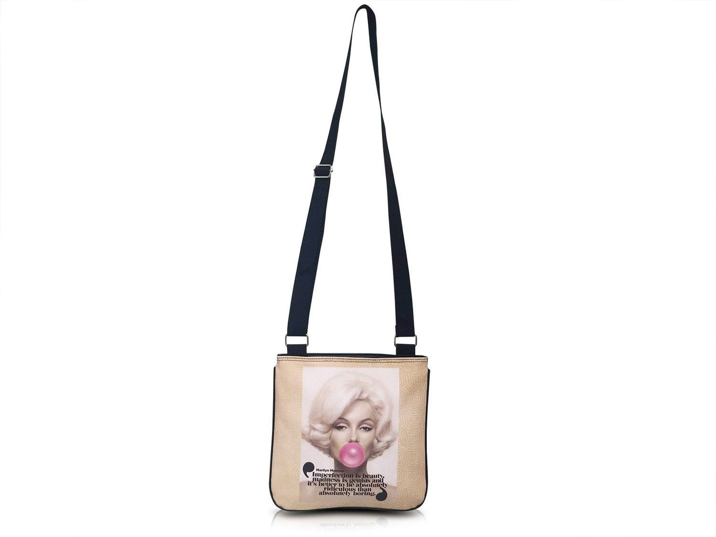 Marilyn Monroe Bubble Gum Messenger Bag - SilverMania925