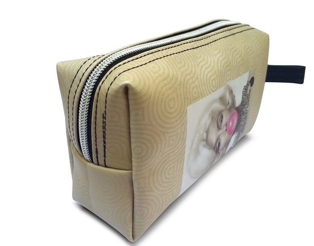 Marilyn Monroe Bubble Gum Cosmetic Bag - SilverMania925