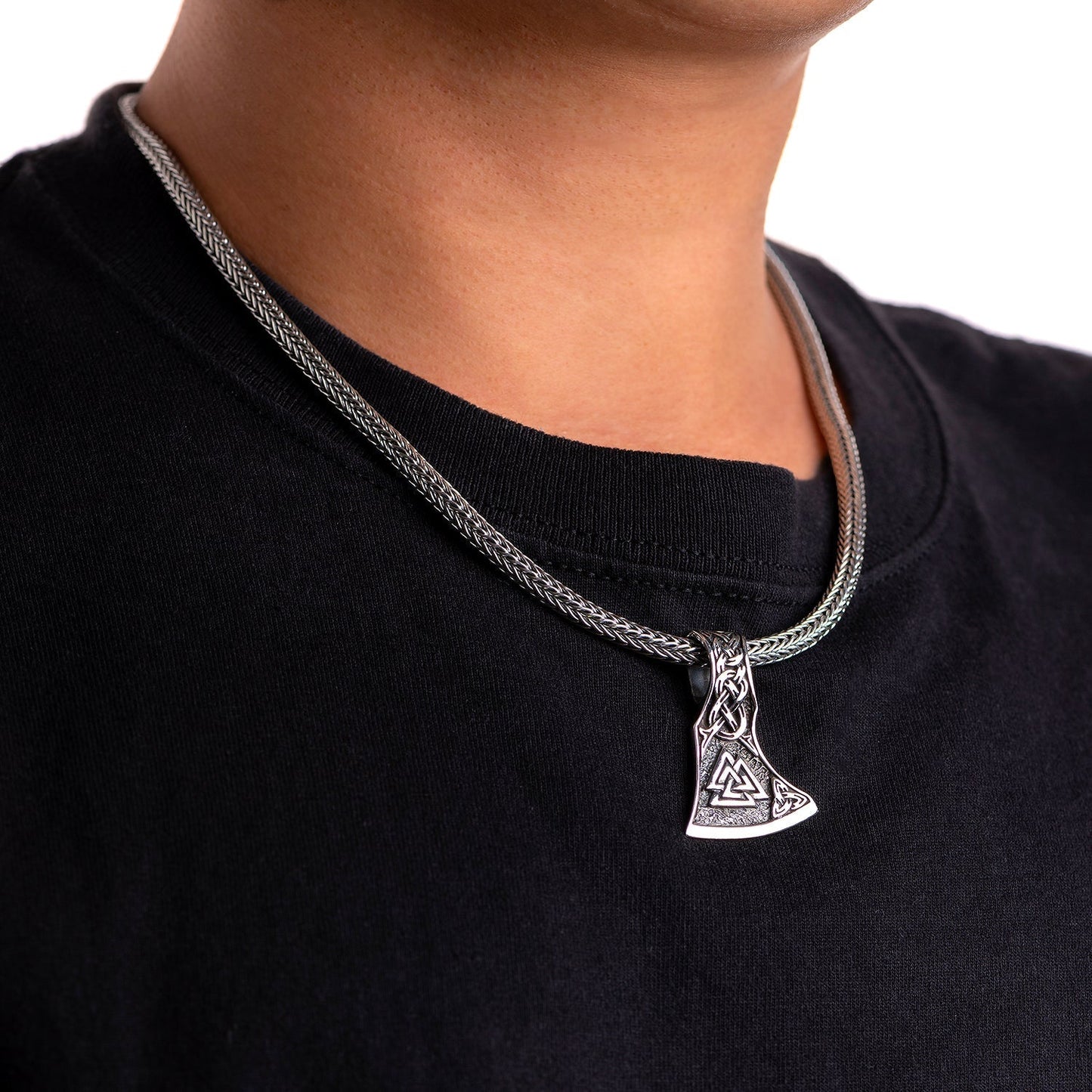 925 Sterling Silver Viking Asgard Necklace Chain - SilverMania925