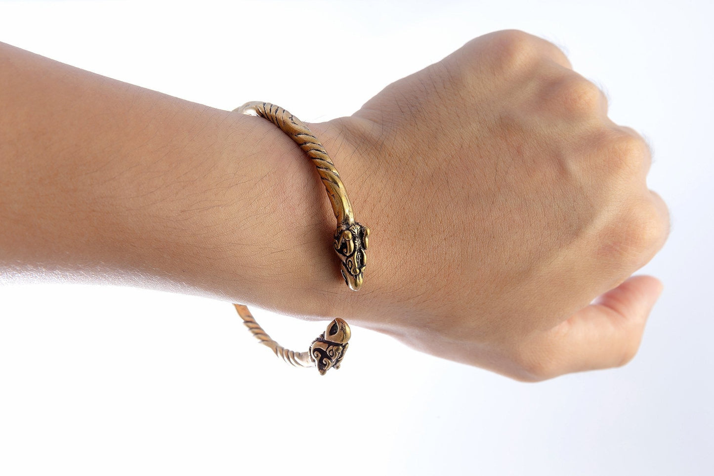 Viking Griffin Bronze Bangle - SilverMania925