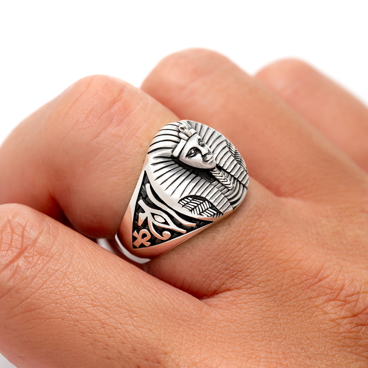 925 Sterling Silver Pharaoh Ring