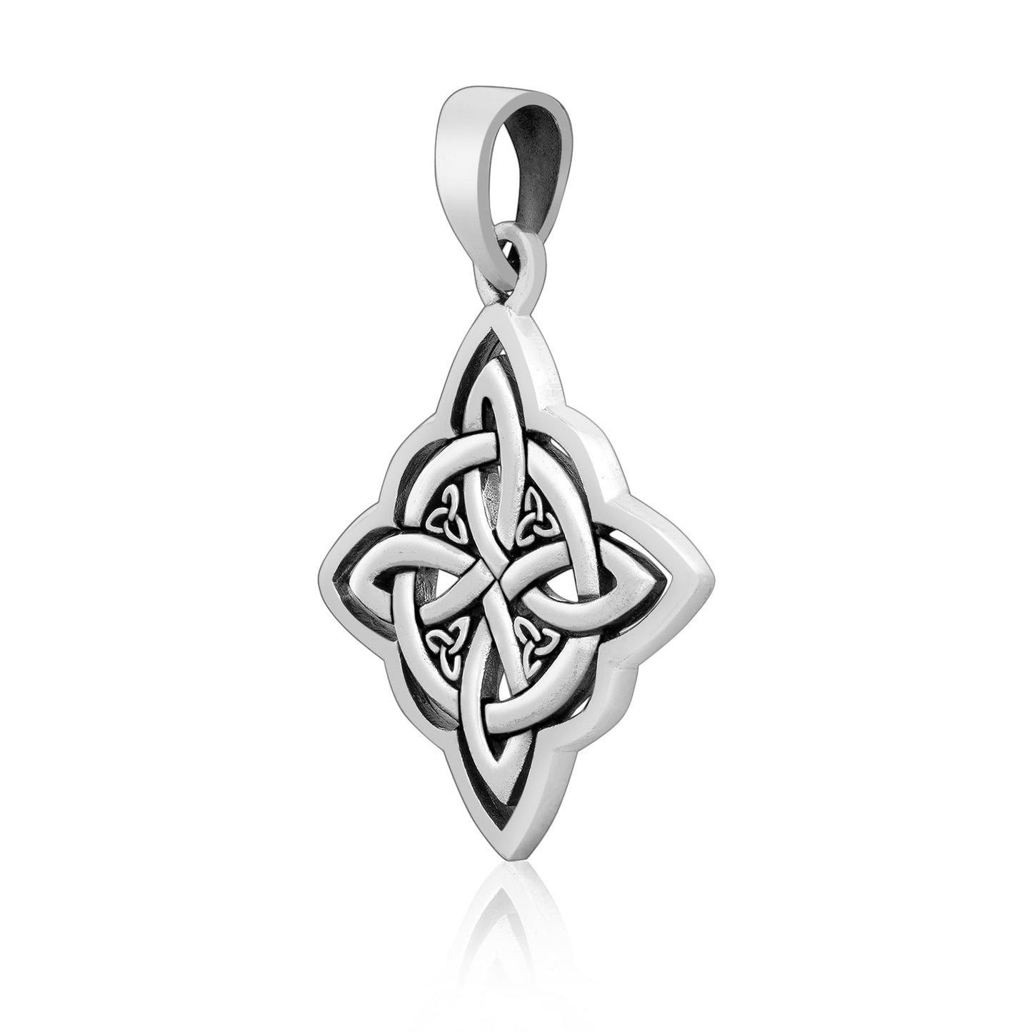 925 Sterling Silver Witch's Knot Pendant - SilverMania925