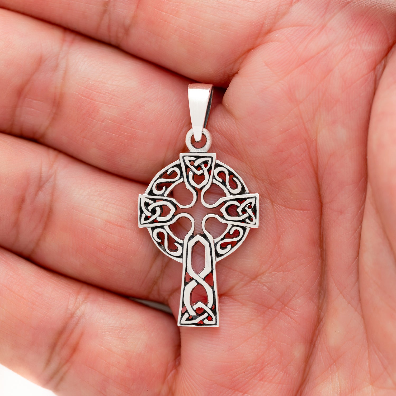 Silver Celtic Cross with Chain |