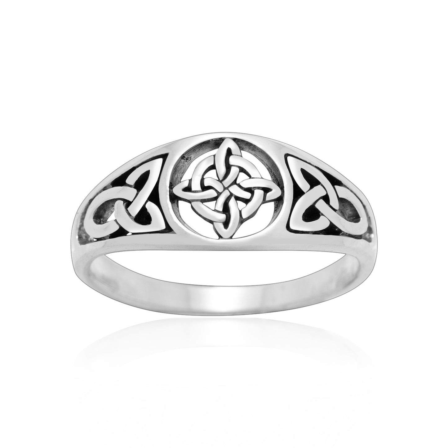 925 Sterling Silver Witch's Knot Ring
