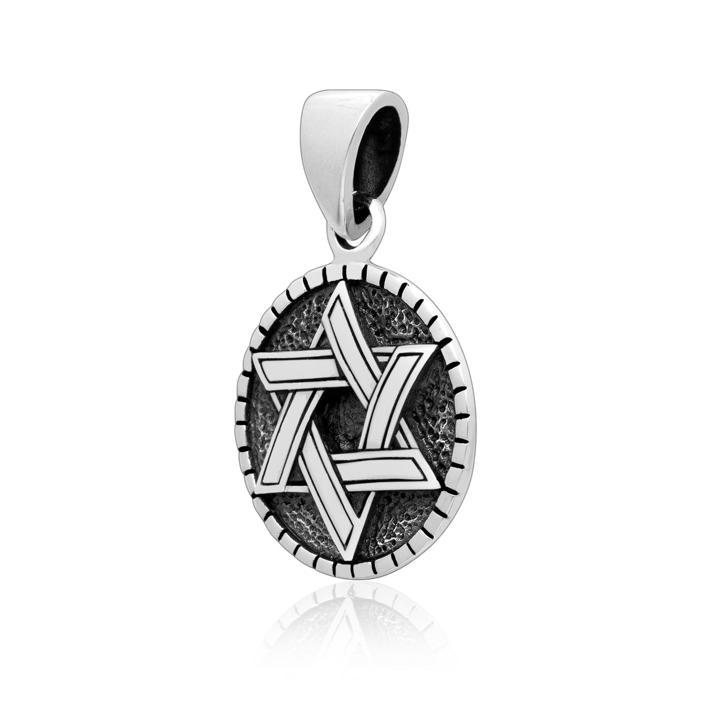 925 Sterling Silver Star of David Pendant - SilverMania925