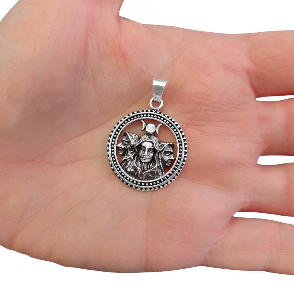 925 Sterling Silver Hecate Pendant