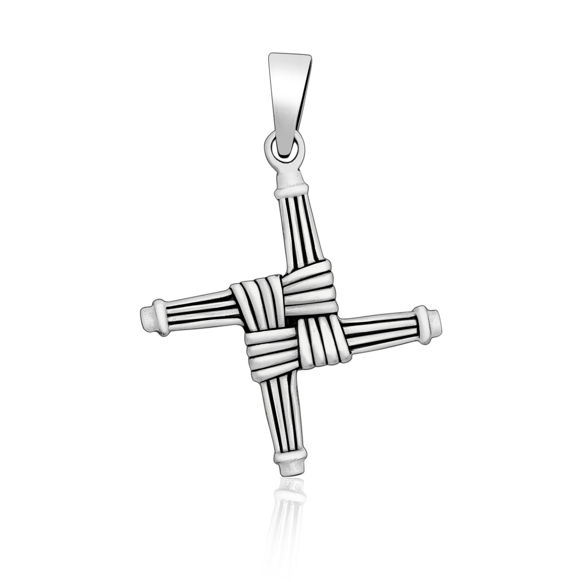925 Sterling Silver Saint Brigid's Cross Pendant