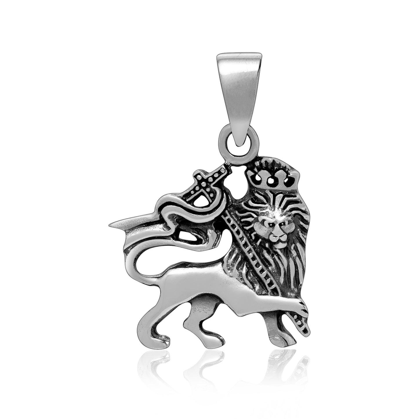 925 Sterling Silver Lion of Judah Pendant
