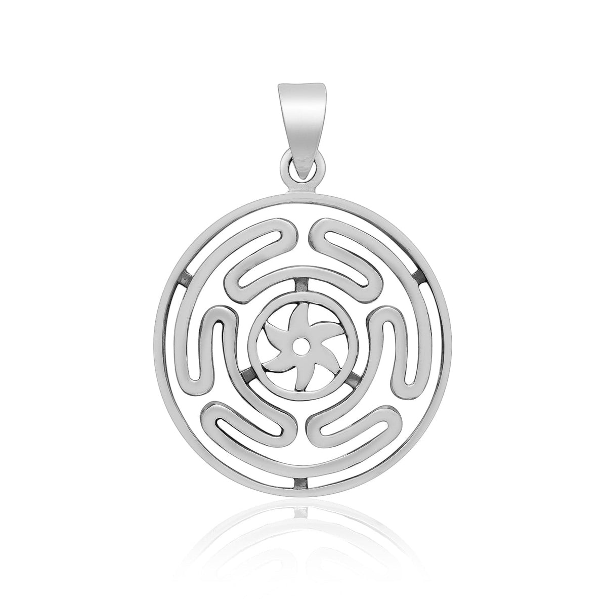 925 Sterling Silver Wheel of Hecate Pendant - SilverMania925