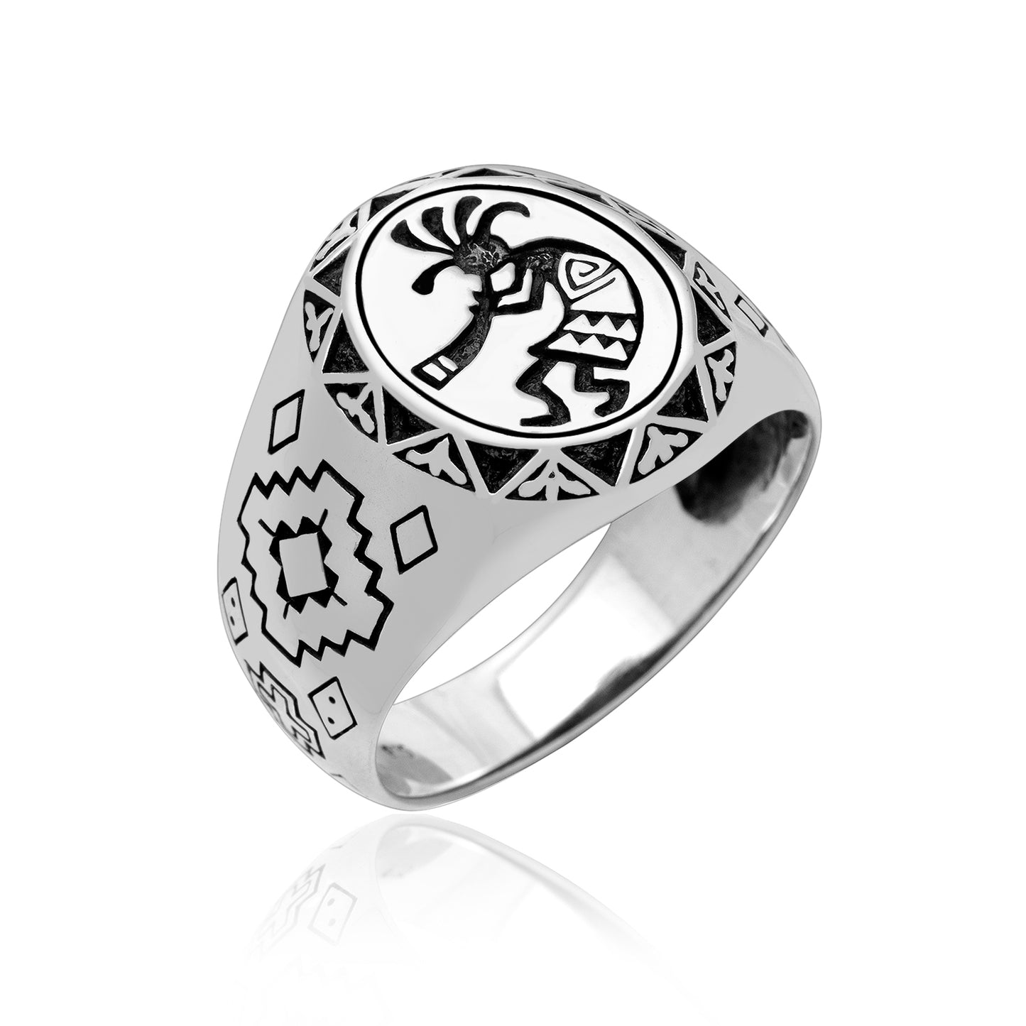 925 Sterling Silver Kokopelli Ring