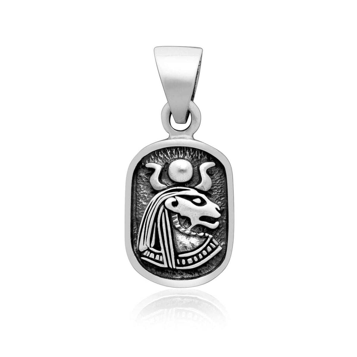 925 Sterling Silver Egyptian Goddess Sekhmet Pendant - SilverMania925
