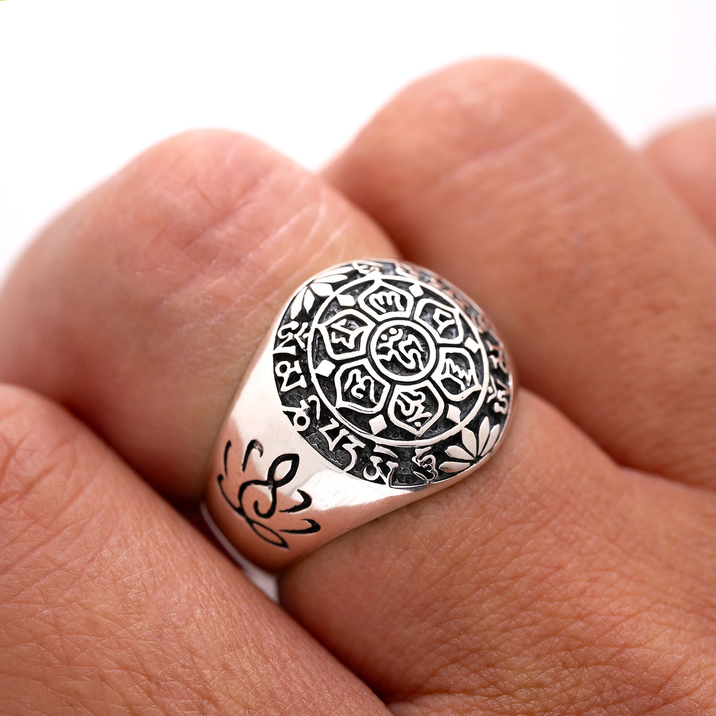 925 Sterling Silver Six Word Mantra Ring