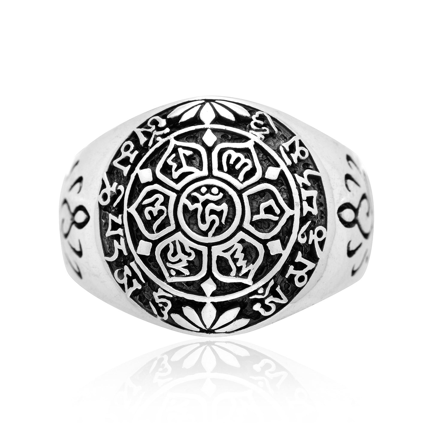 925 Sterling Silver Six Word Mantra Ring