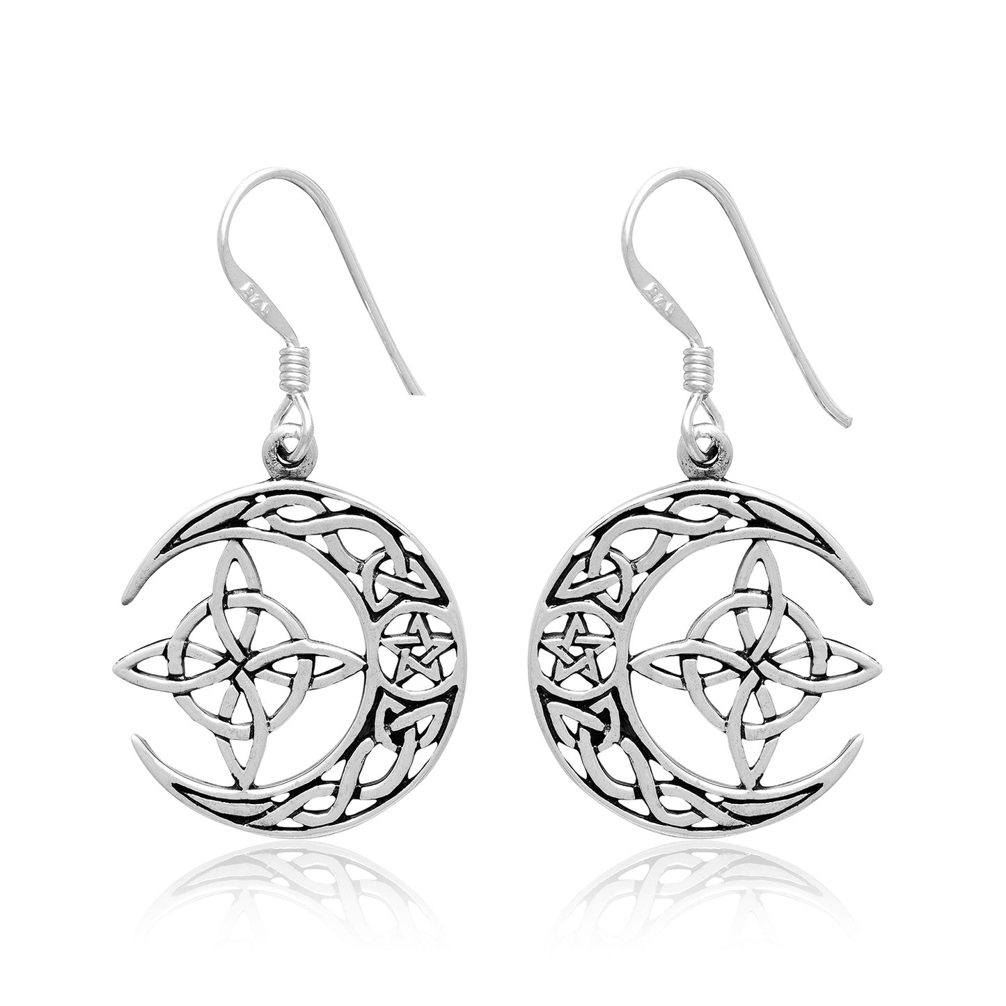 925 Sterling Silver Witch's Knot Earrings Set