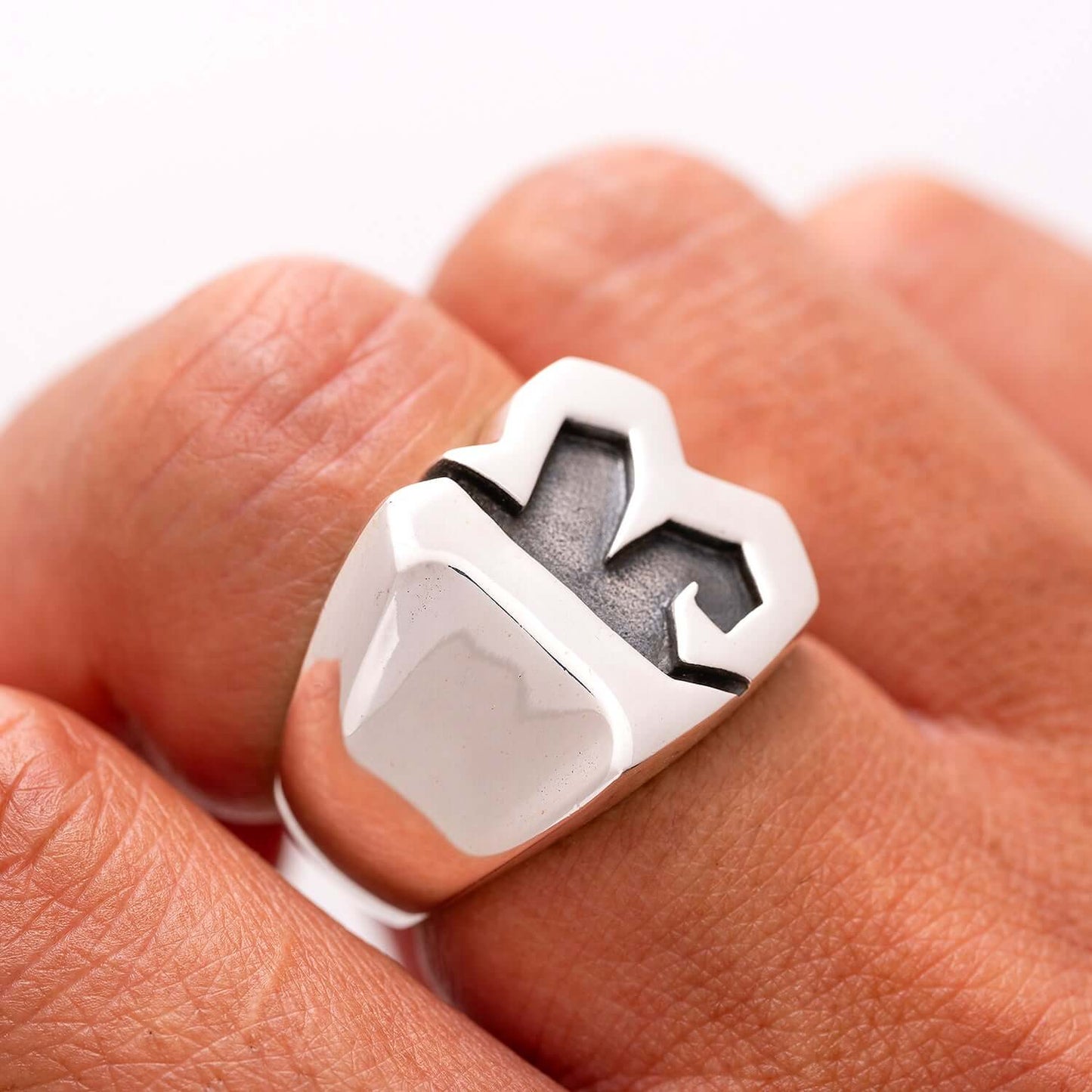 925 Sterling Silver Outlaws 13 Biker Ring - SilverMania925