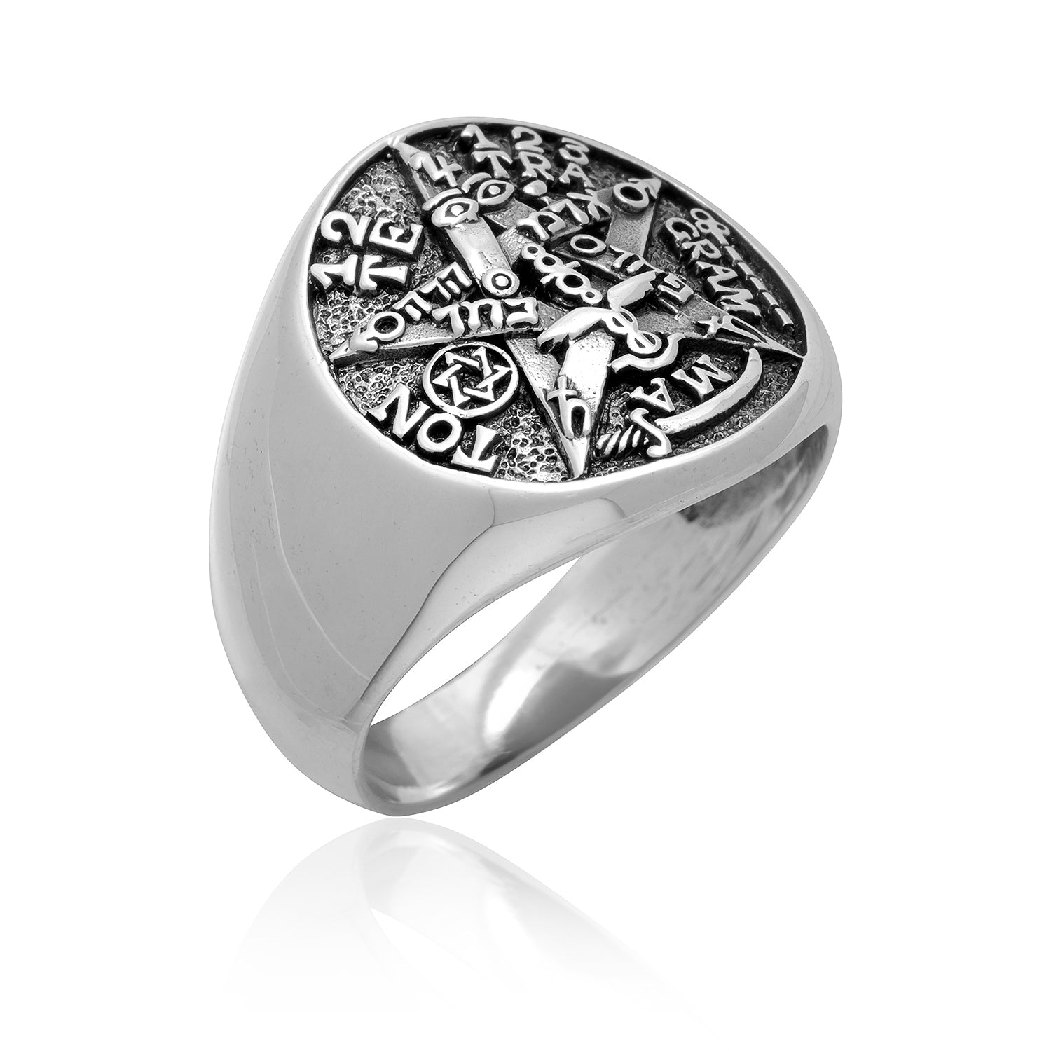 925 Sterling Silver Tetragrammaton Yahweh Ring