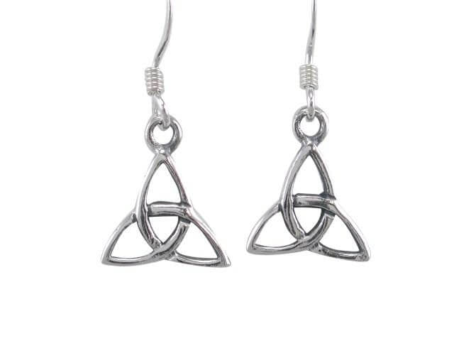 925 Sterling Silver Triquetra Earrings - SilverMania925