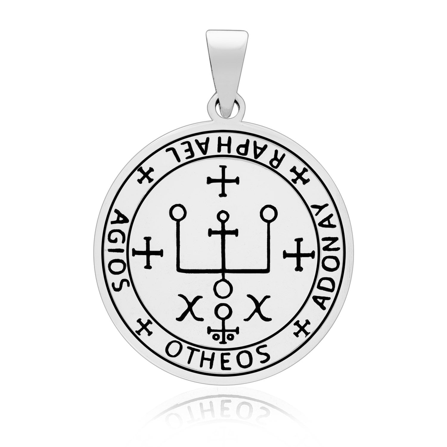 Beach Life Treasures Archangel Cassiel Pendant – 925 Sterling Silver, Angel Amulet