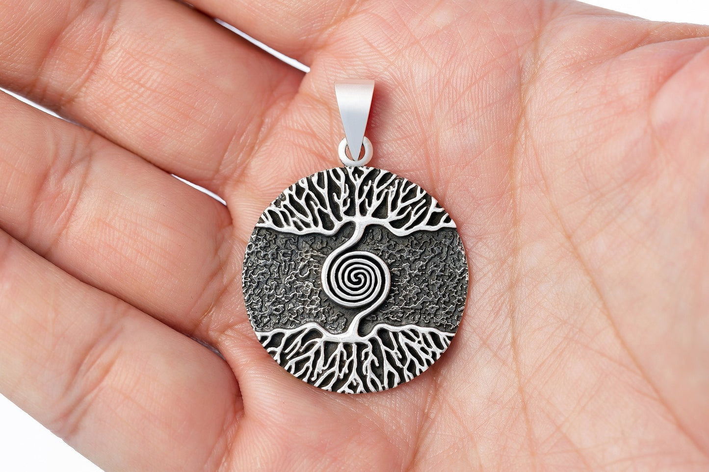 925 Sterling Silver Viking Yggdrasil Pendant - SilverMania925