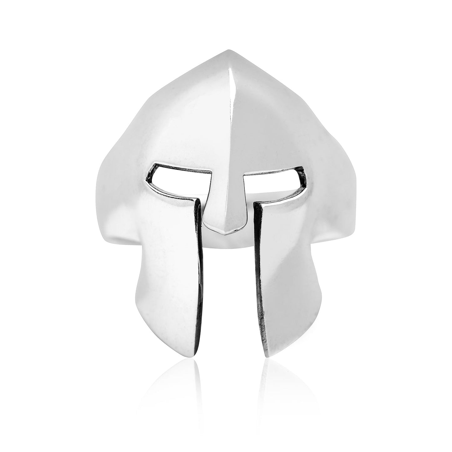 925 Sterling Silver Spartan Fighter Helmet Ring - SilverMania925