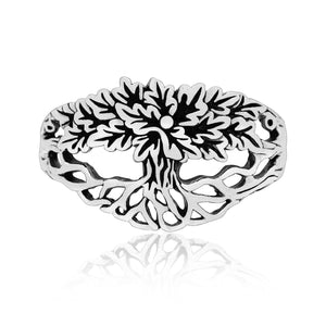 925 Sterling Silver Viking Yggdrasil Unisex Ring