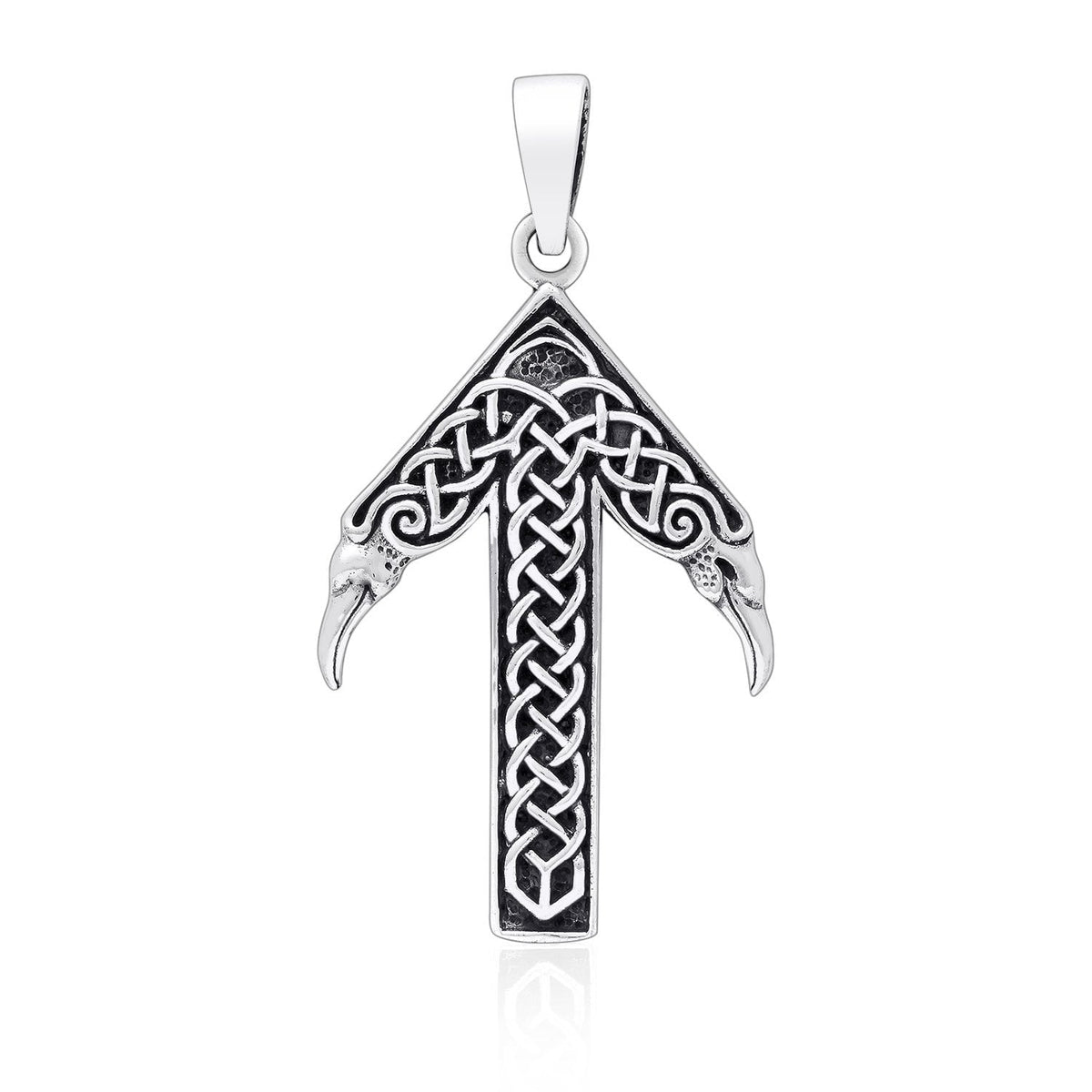 925 Sterling Silver Viking Tiwaz God Tyr Pendant - SilverMania925