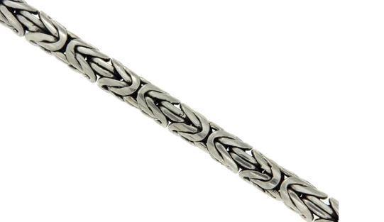 925 Sterling Silver Viking King's Byzantine Bracelet - SilverMania925