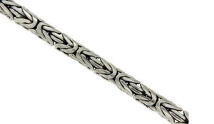 925 Sterling Silver Viking King's Byzantine Bracelet
