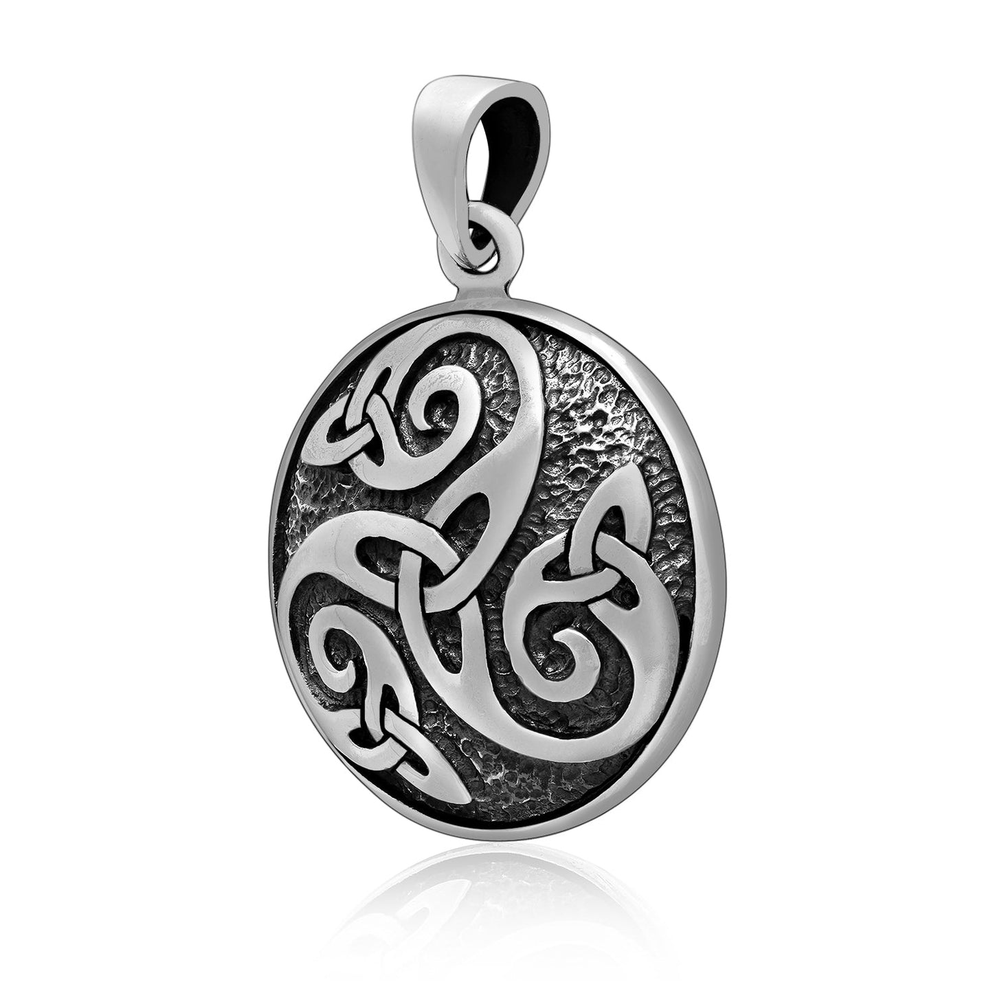 925 Sterling Silver with Triskelion Pendant - SilverMania925