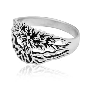 925 Sterling Silver Viking Yggdrasil Unisex Ring