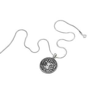 925 Sterling Silver Yggdrasil Norse Tree of Life Viking Jewelry Pendant