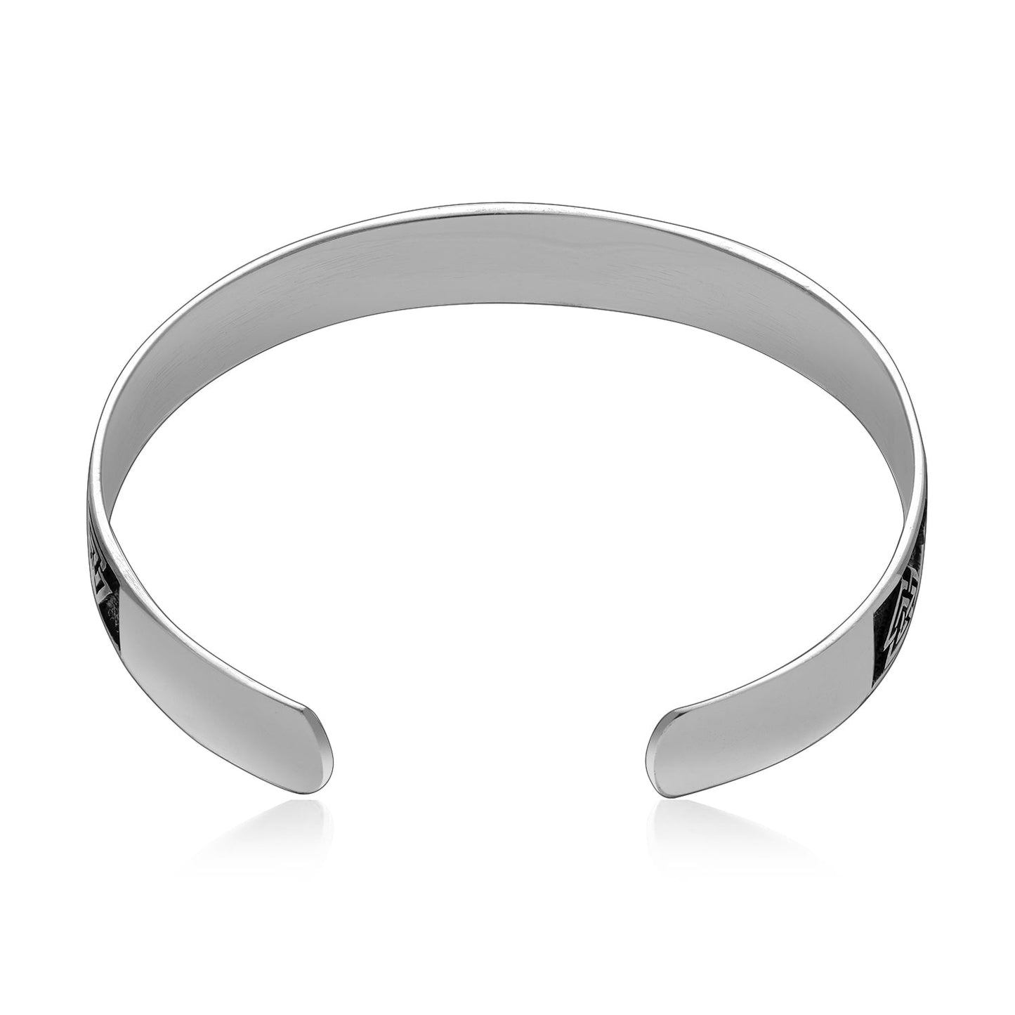 925 Sterling Silver Viking Valknut Knots Bangle - SilverMania925