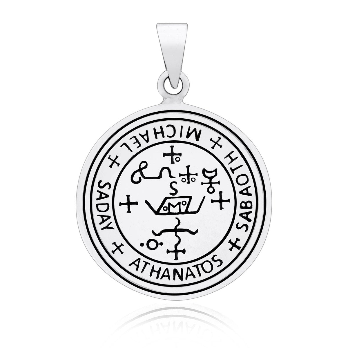 925 Sterling Silver Sigil of Archangel Saint Michael Pendant - SilverMania925