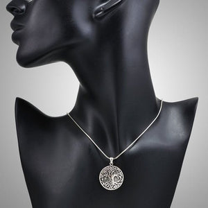 925 Sterling Silver Yggdrasil Norse Tree of Life Viking Jewelry Pendant