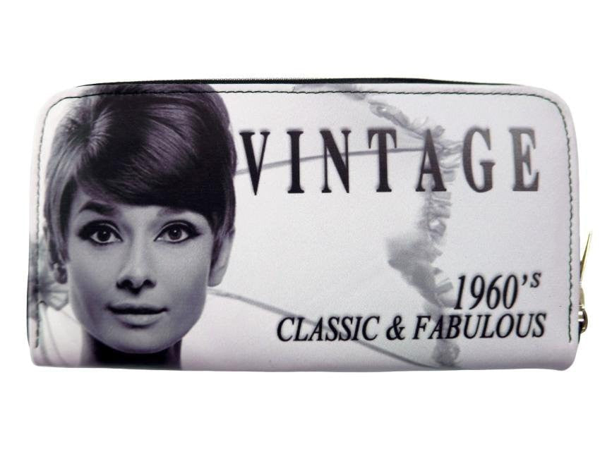 Audrey Hepburn Vintage Classic Wallet - SilverMania925