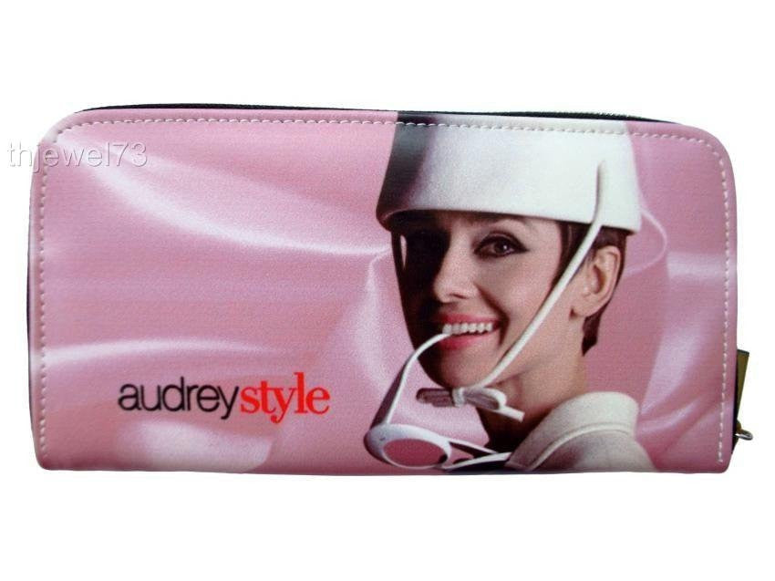Audrey Hepburn Retro Style Clutch Wallet - SilverMania925