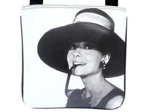 Audrey Hepburn Retro Hollywood Rare Messenger Cross Body Sling Bag Purse
