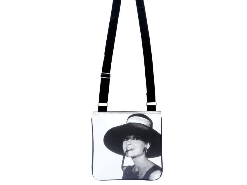 Audrey Hepburn Retro Cross-Body Sling Purse - SilverMania925