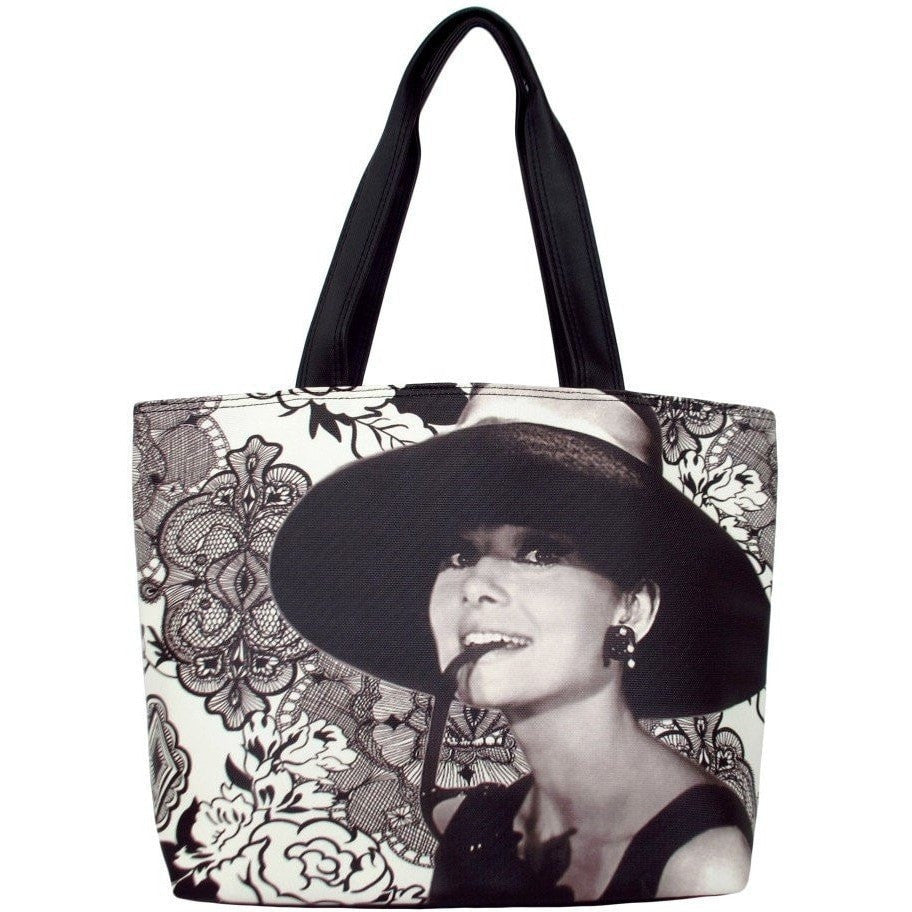 Audrey Hepburn with Hat Shoulder Bag - SilverMania925