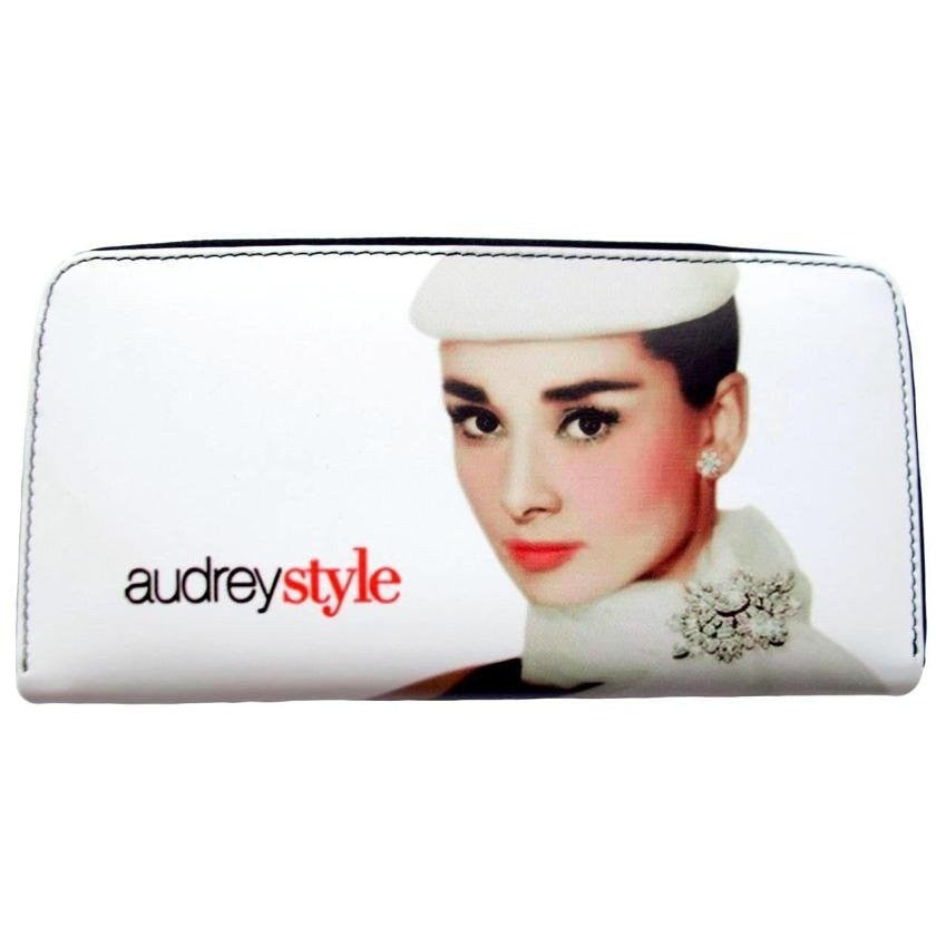 Audrey Hepburn Breakfast at Tiffanys Classic Travel Wallet Purse - SilverMania925