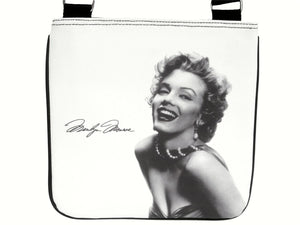 Marilyn Monroe Signature Classic Messenger Cross Body Sling White Bag Purse