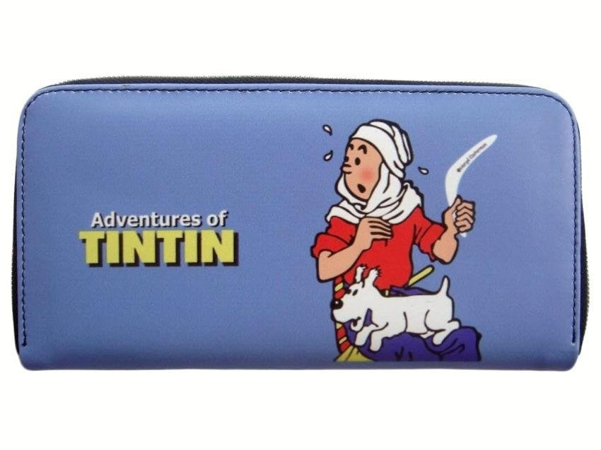 TINTIN Cartoon Credit Card Money ID Holder Blue Wallet - SilverMania925