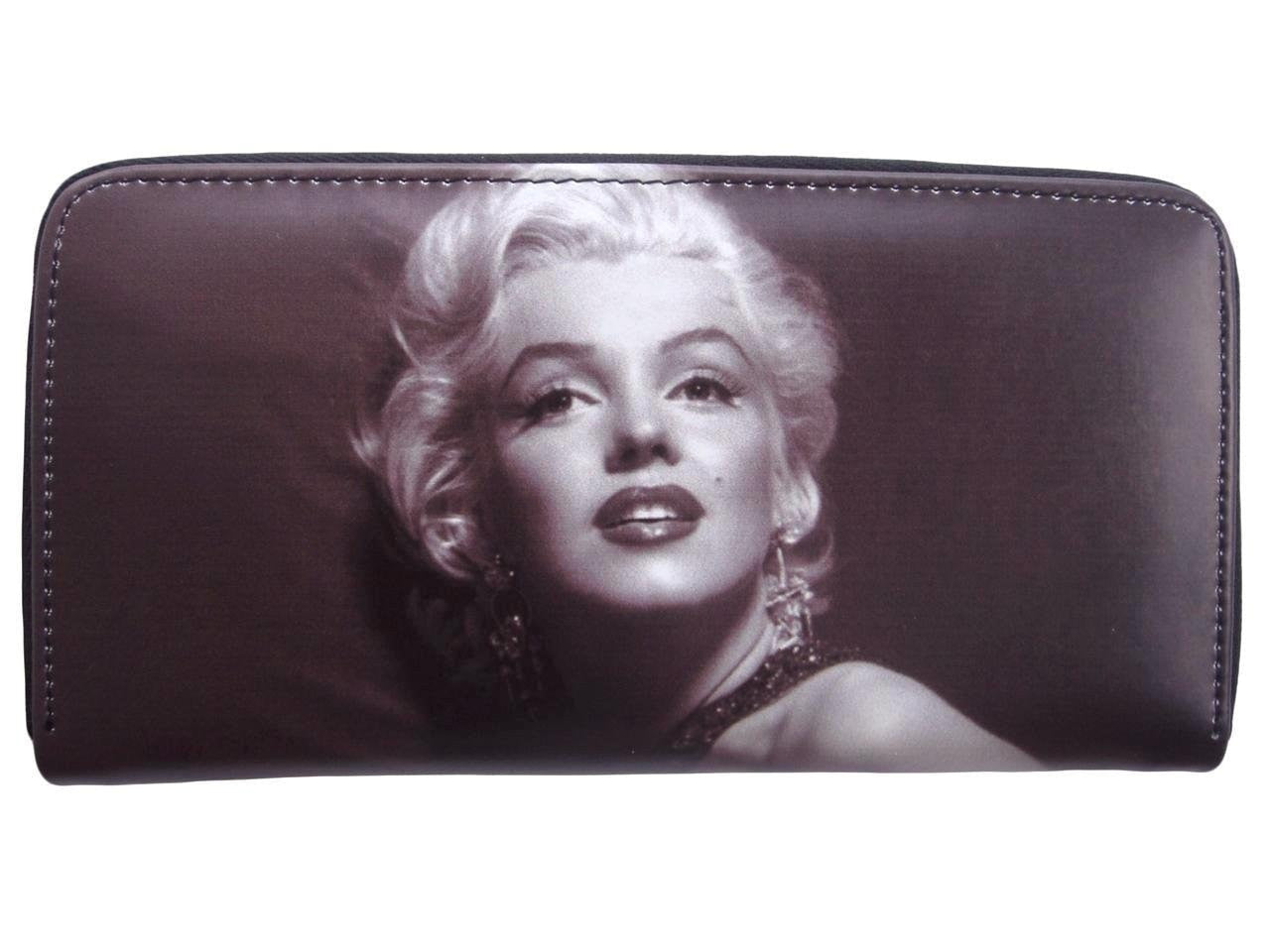 Marilyn Monroe Black Travel Wallet - SilverMania925
