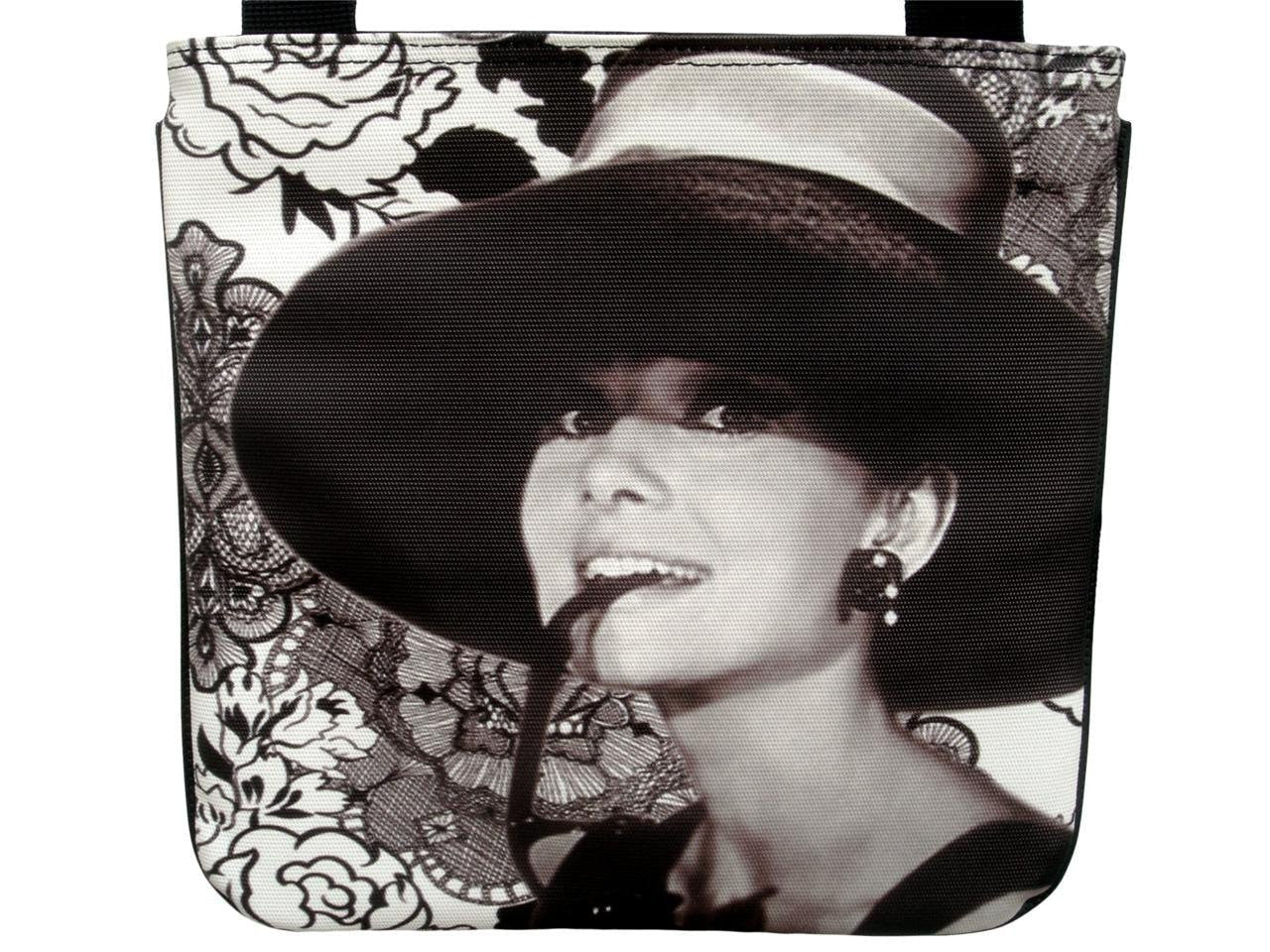 Audrey Hepburn Classic Retro Messenger Cross Body Sling Bag Purse